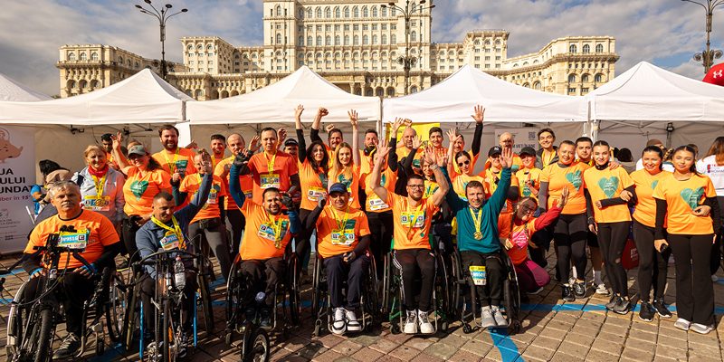 A great finish line for #TeamMotivation at Bucharest Marathon