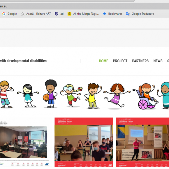 Proiectul internațional ce încurajează incluziunea socială a tinerilor cu dizabilități intelectuale are un website dedicat